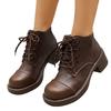Women's Vintage Boots with Mid Heel for Fall and Winter