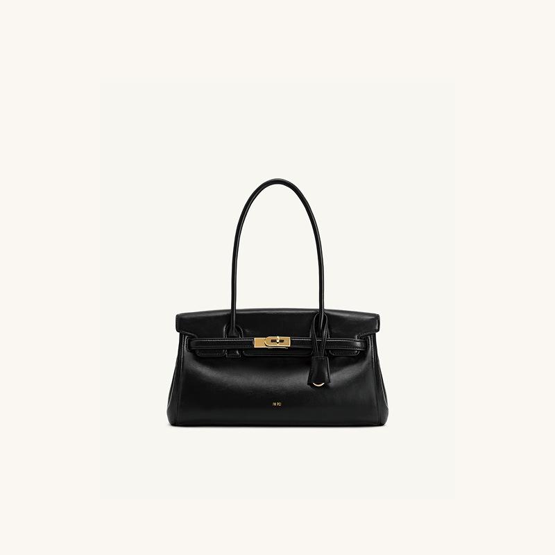 

JW PEI briefcase women s 2 new Yara portable shoulder underarm bag niche design baguette bag 2T26 чёрный