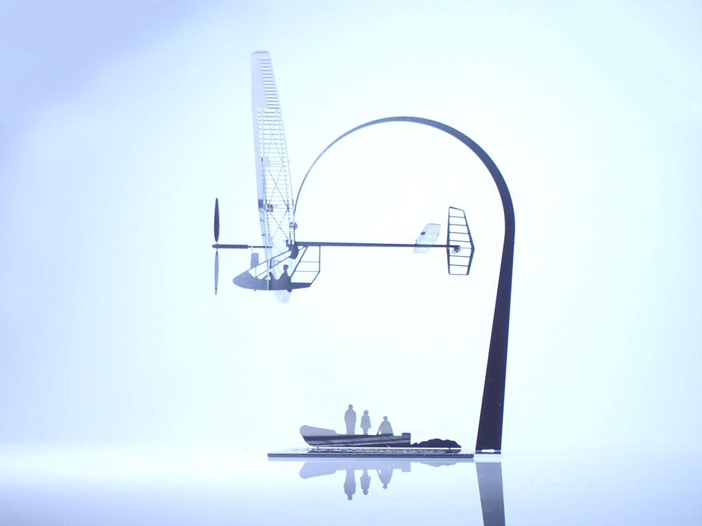 Aerobase 1/144 Scale Human-Powered Airplane Series Daedalus 88 Metal Assembly Kit H004