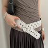 Snap Button Rivet Waist Belt Gothic Dress Jeans Belt Fashion Wide Women's Belt  Streetwear