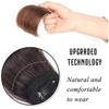 QIANAO One Piece Hair Pads Board Seamless Top Ivisiblity Clips In Piece Thickened Hair Root Pad High Synthetic Hair Straight Hair