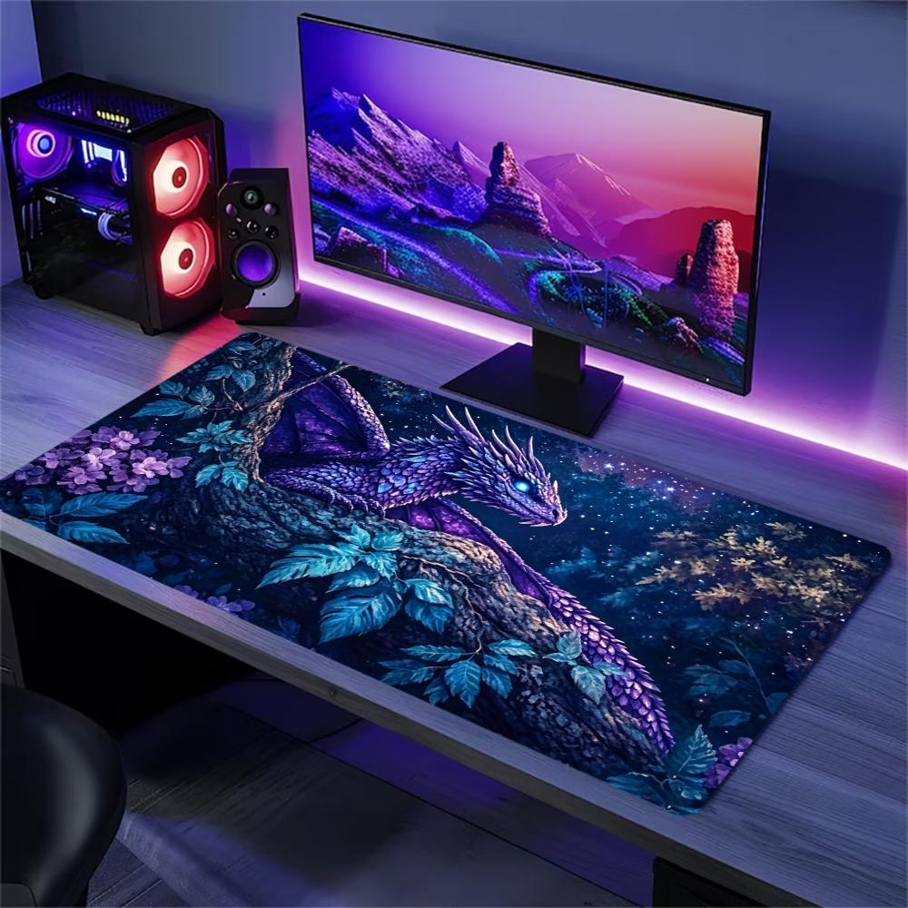 Surreal Dark Female Portrait Gaming Mousepad Nonslip Rubber Back Stitched Edge Extended Surface For Gaming Daily Office