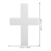 White Polystyrene Foam Cross for DIY Holy Communion Craft Decoration Less