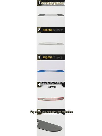 17-Model Teramont Rear Windshield Brake Light Trim - Anti-Tail Warning Accessory
