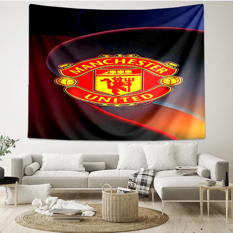 Football United F.C Print Tapestry - Portable Wall Decor Cloth, for Home, Dorm, Travel, Bedroom, Living Room - Ideal Birthday Housewarming Gift
