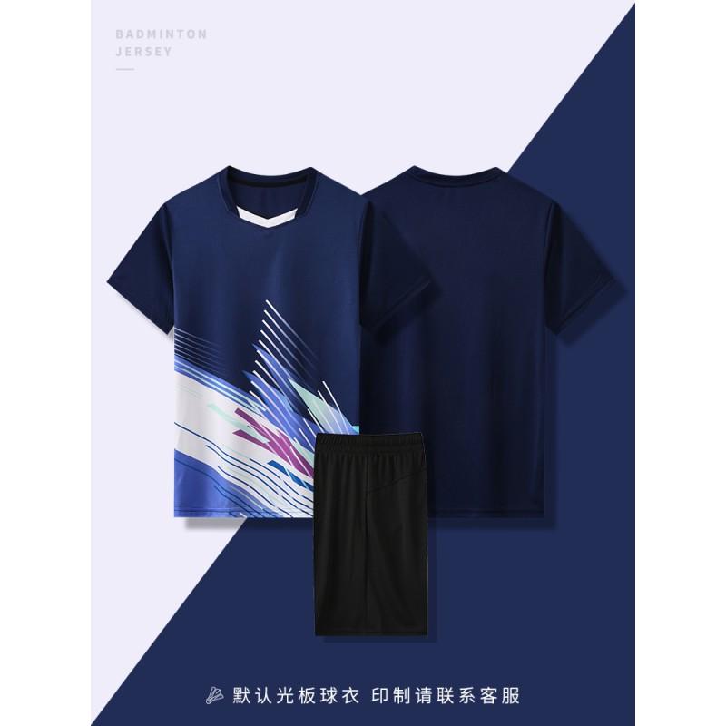 Quick Dry Badminton Shirt Shorts Set Men Women Tennis Table Volleyball Training Competition