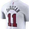 Nike Chicago Bulls City Edition Demar Derozan Vintage Logo Letter Print Comfortable Sports Training Short Sleeve T-Shirt Men Tops White DV5980-101