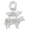 Meat Temperature Magnet for Grill & Fridge  Internal Cooking Temp Chart for Beef Pork Chicken Fish Grilling Accessories