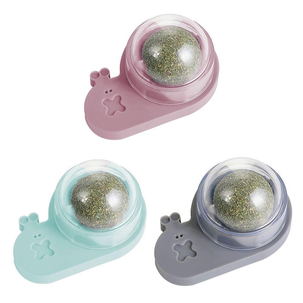 

Snail Shape Cat Toys Rotatable Catnip Balls Rotatable Interactive Cat Mint