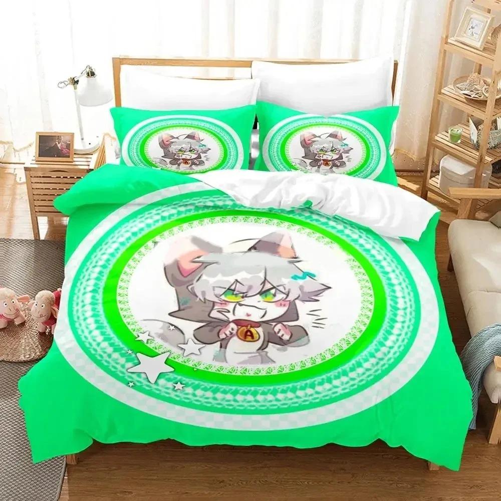 Set Biancheria da Letto Anime Acenix Stampa 3D Copripiumino Set Letto Coperta Federa Piumone King Queen Size Set Biancheria da Letto per Ragazzi Adulti