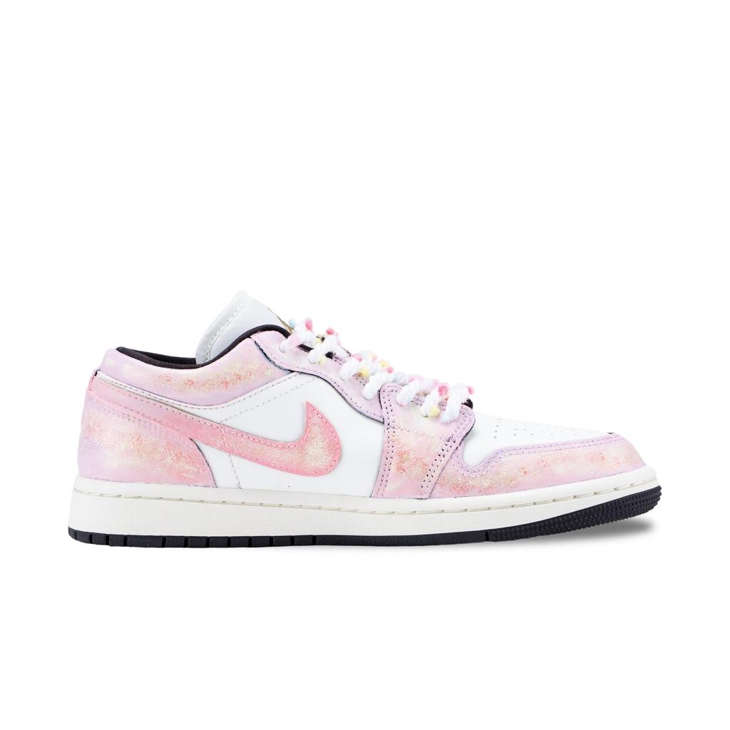 Jordan Air Jordan 1 Pink Heart Butterfly Dream Cushioning, Wear Resistant Vintage Basketball Shoes Women's Elf Pink DC0774-200(Team626-)