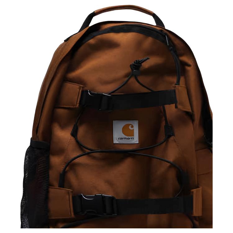Carhartt WIP Классическая бирка с логотипом Универсальный модный полиэстеровый рюкзак Средний унисекс-рюкзак Коричневый CHXBGI031468O-BWX