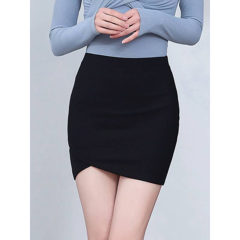 Spring Summer High Waist Bodycon Skirt With Side Slit For Office And Casual Wear