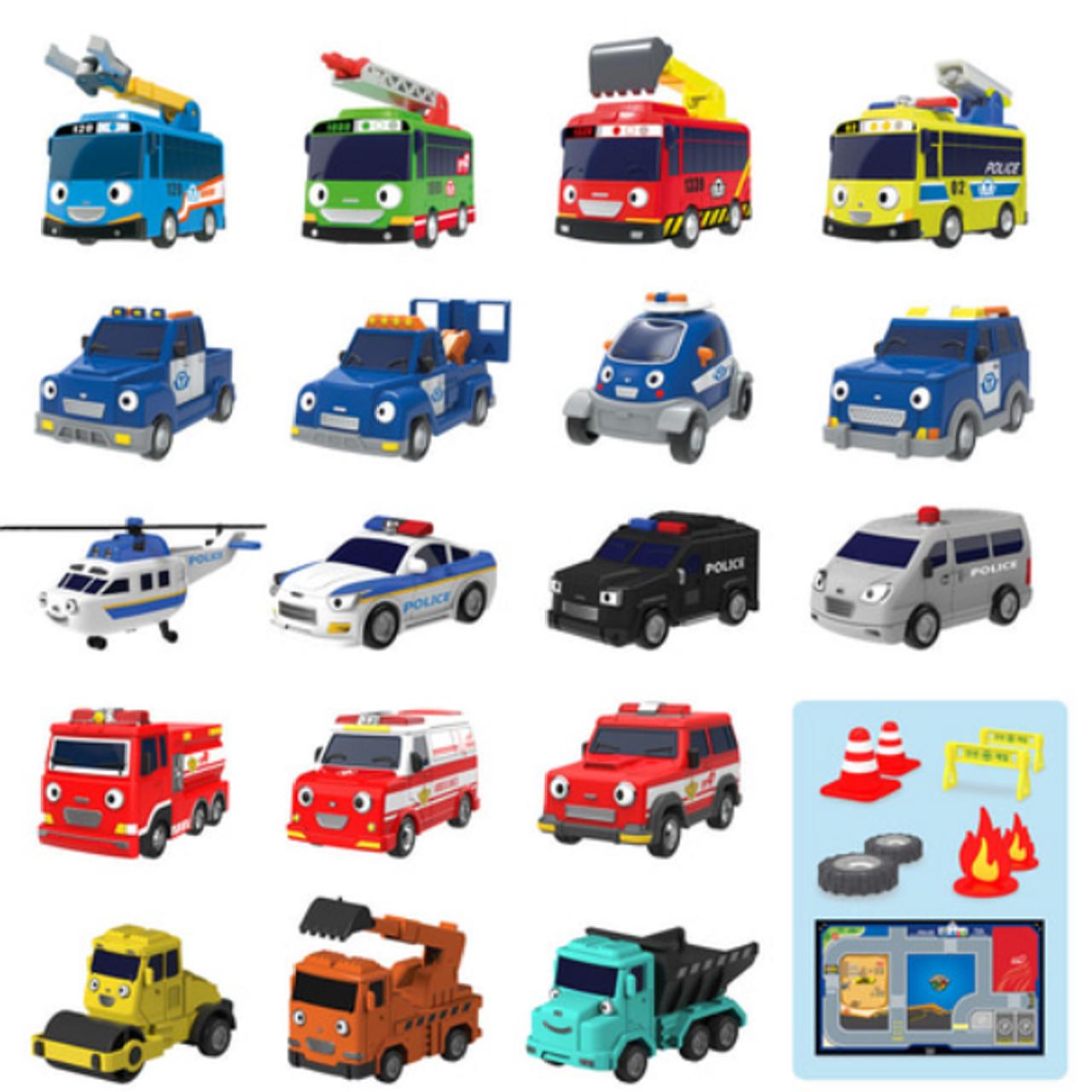 

Набор мини-автомобилей Tayo Little Bus Friends Special, 18 предметов, Rescue Team V.3 Iconix Tayo fullset 3-18 vehicle
