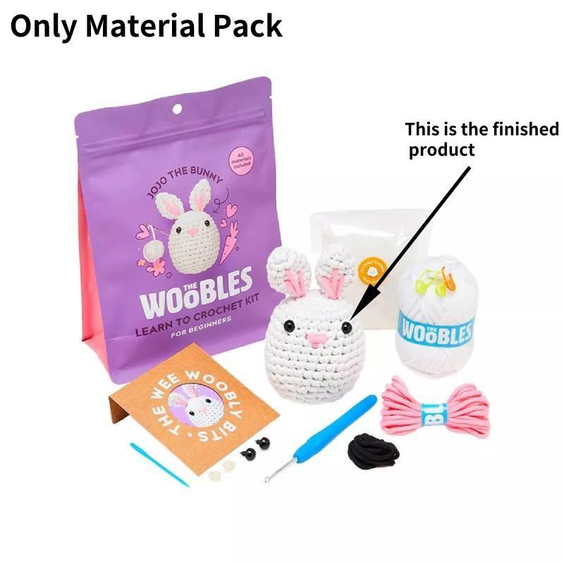 

Набор для вязания крючком для начинающих Animal Woobles из Shark Tank включает обучающие видео Rabbit