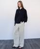 Leuba Relaxed Cotton Chino Pants - Cream Beige