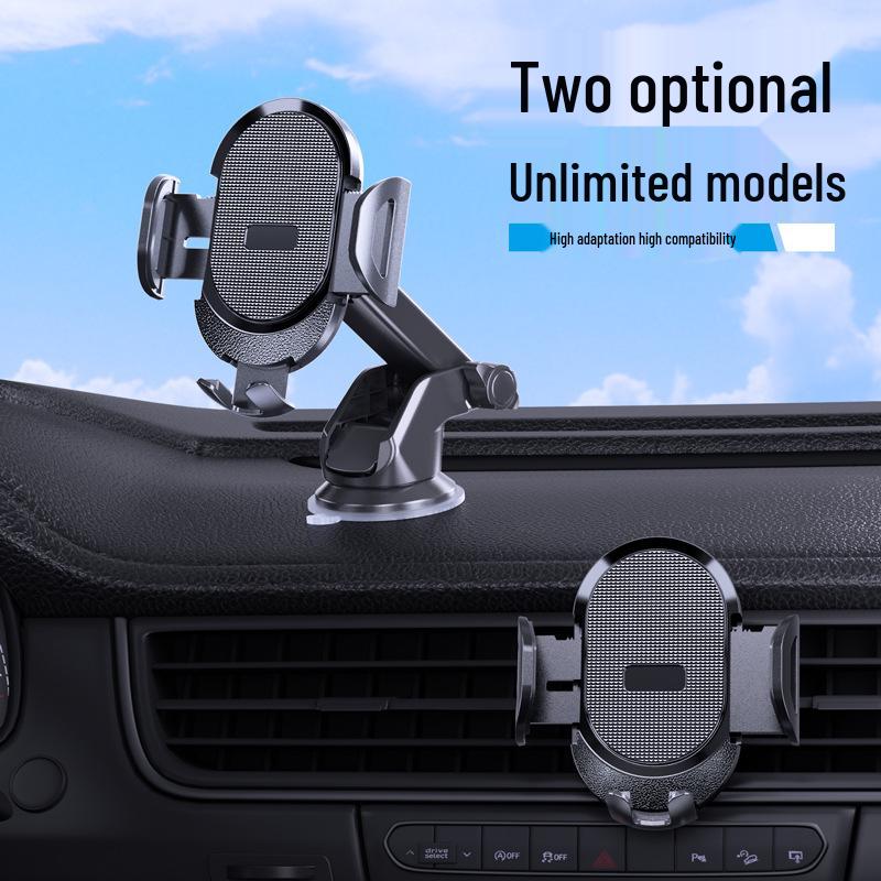 Larger Telescopic Car Phone Holder with Suction Cup and Air Vent Mount