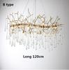 New Modern Luxury Crystal Chandelier Lighting LED Ceiling Chandelier Dining Room Pendant Light Living Room Decor Cristal Lustre
