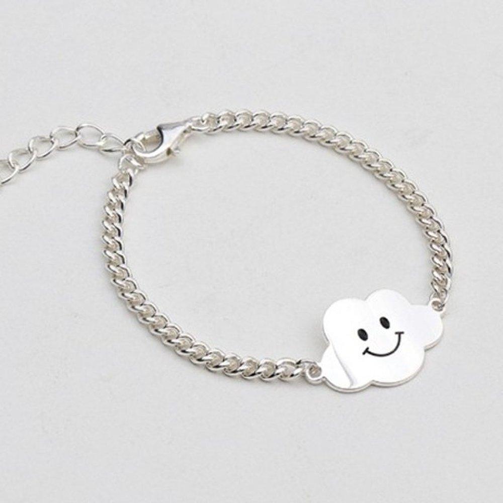 [As Little] Children's Silver Bracelet Silver 925 Smile Cloud Baby Chain
