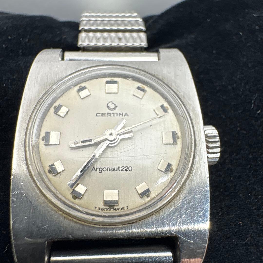 Used Certina s vintage hand-wound wristwatch Argonaut 220 working item