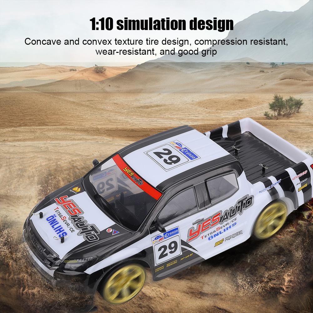 1:10 Large RC Vehicle 2.4G Remote Control Dual Mode Four Wheel Drive Electric Racing Car Model Toy