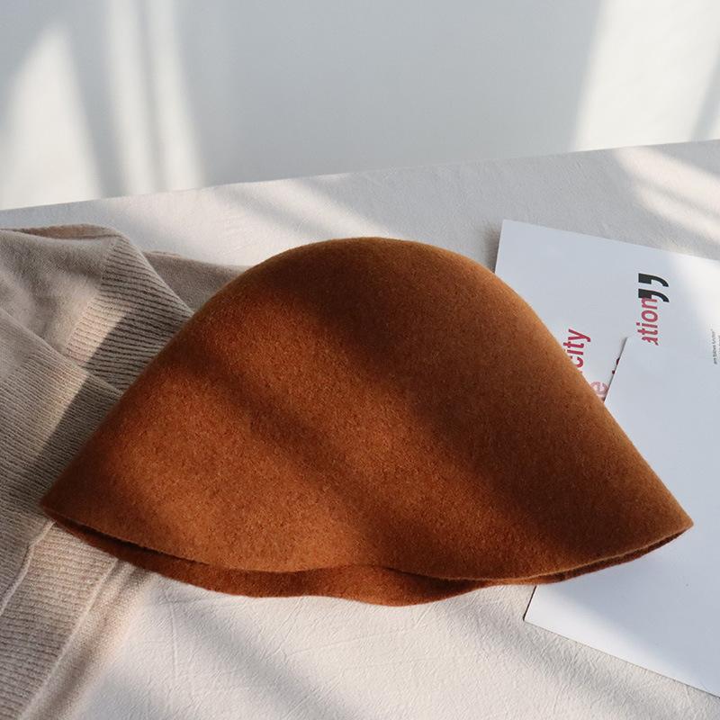 

Versatile Hat Style Minimalist Solid Color Womens Outdoors Hatscaps Warm красный