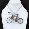 Rhodochrosite Pendant Copper Wire Wrapped Gemstone Pendant Handmade Copper Jewelry Cycle Pendant Anniversary Gift Real Rhodochrosite Jewelry