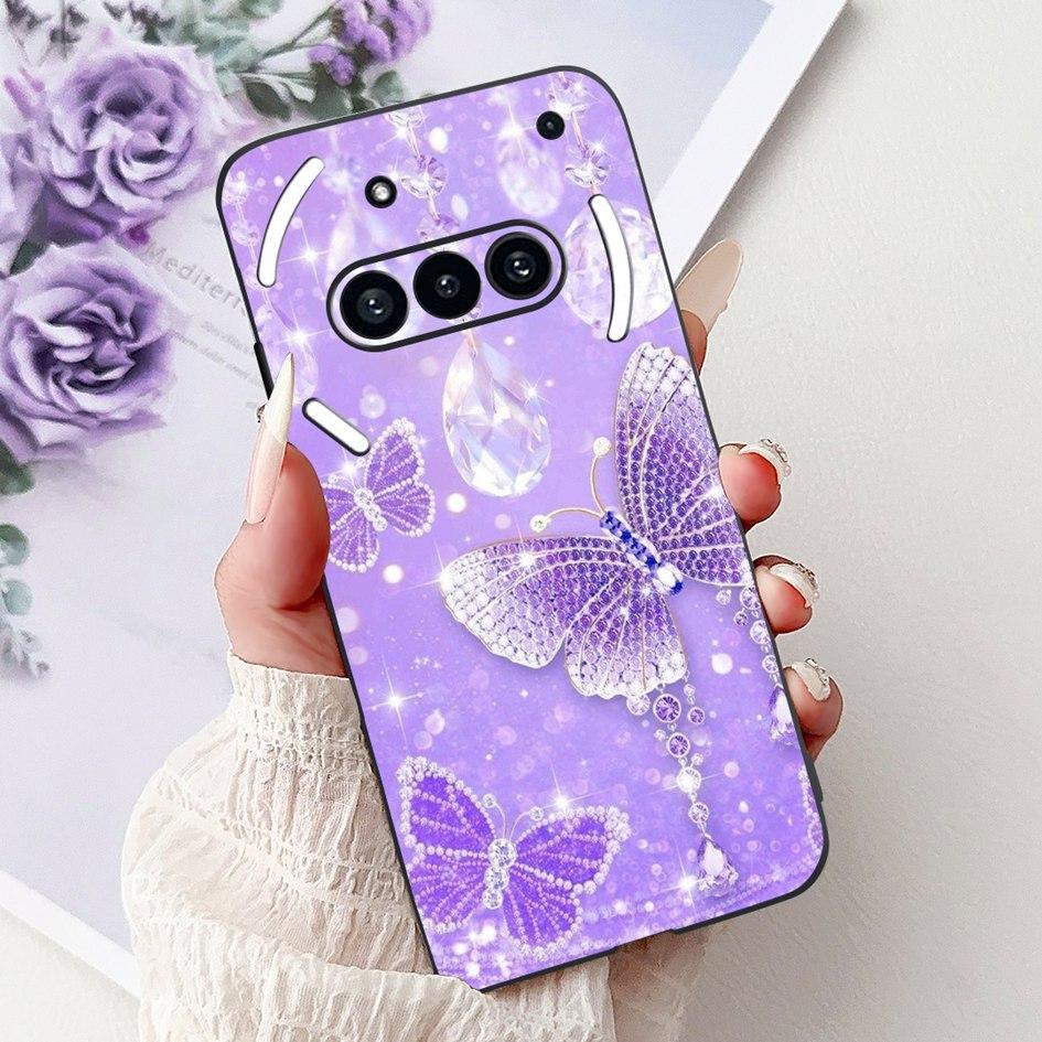For Nothing Phone 3A 2025 Case A059 Fashion Flower Cats Cartoon Silicone Soft Shockproof Cover For Nothing Phone3A 3A Pro Bumper