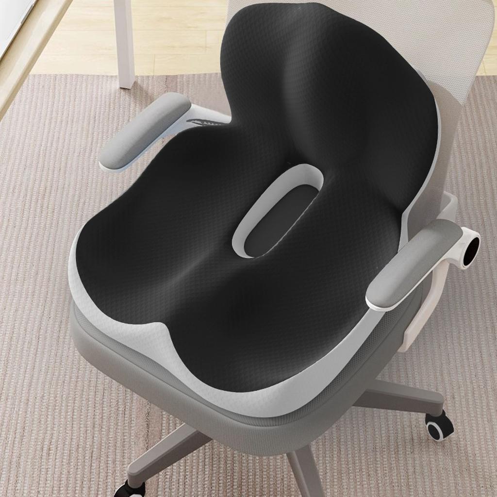 Seat Cushion and Lumbar Support Pillow One Piece Back Support   Chair Cushion with Removable Washable Cover