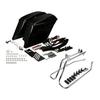 Motorcycle 5" Stretched Saddlebag Conversion Brackets For Harley Softail Fatboy 1984-2017
