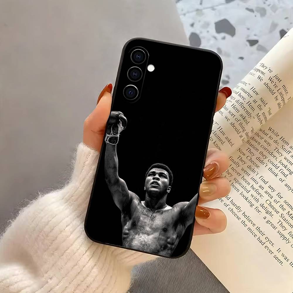 

Boxing M-Muhammad A-Ali L-Legend Phone Case For Samsung Galaxy A73,A72,A71,A70,A53,A52,A51,Others Soft Black Cover Samsung a73 5g