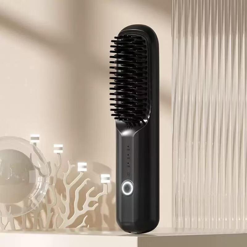 ZISIZ Wireless Negative Ion Hair Straightener Comb