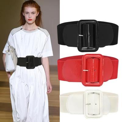 Übergröße Korsettgürtel Breiter Seiten-Kleid-Taillenband Mode Stretch Cummerbunds Für Damen