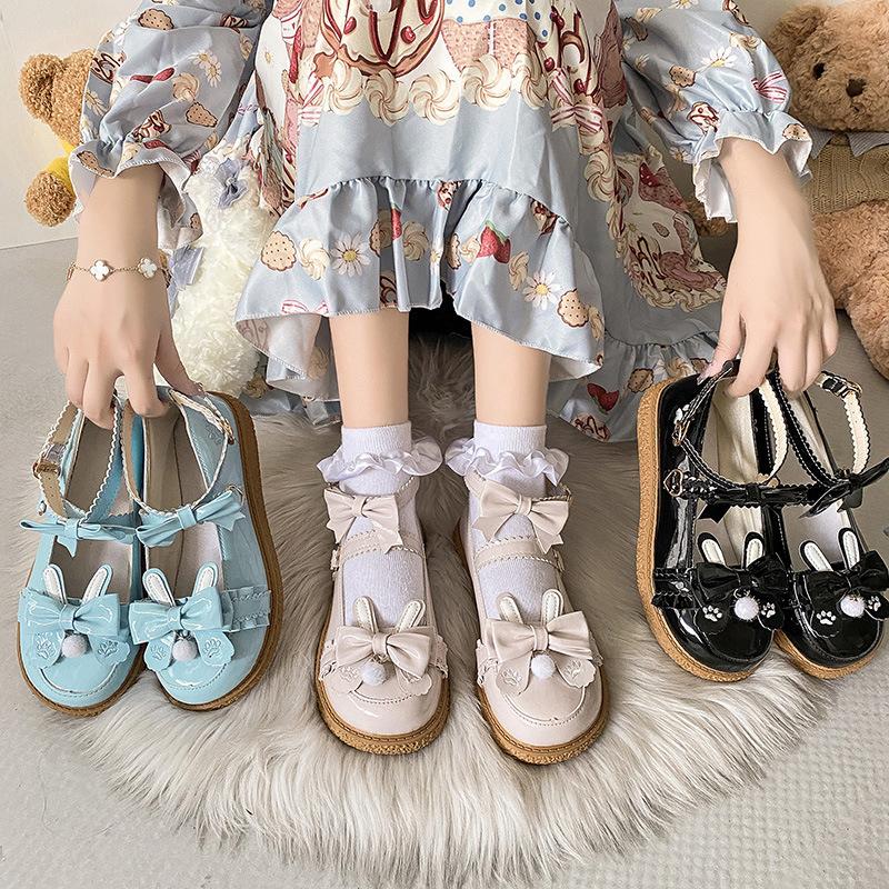 Women Flat Japanese Jk Lolita Small Leather Shoes Retro Cute Female Student Platform Kawaii Girl Cosplay