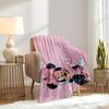 1pc flannel Minnie Mouse Pink Polka Dot Heart Love Valentine's Day Bedding Throw Blanket Sofa