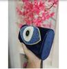 Women Handbag Affordable Designer Blue Evil Eye Clutch Funky Crossbody Sling Bag Sexy Shoulder Bag Handheld Purse Gift for Her Friend Mom