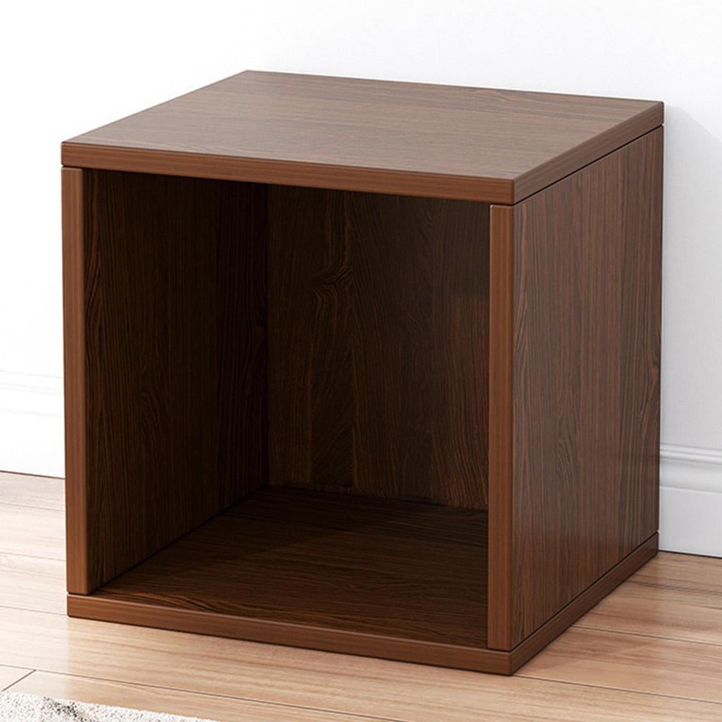 Wood Cube Storage Organizer Bin for Kitchen Living Room Bedroom Dark