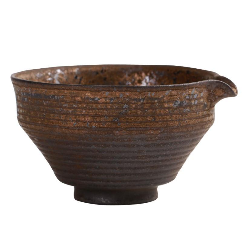 Ceramic Fair Cup Japanese Retro Coarse Pottery Tea Sea Tea Separator Uniform Cup Kung Fu Tea Set Accessories