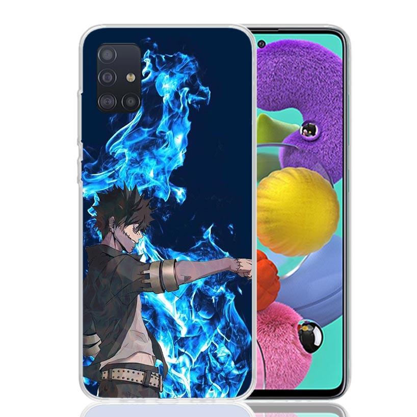 My Hero MHA Dabi Bnha Phone Case For Samsung Galaxy A52 A32 A22 A12 A02S A50S A30S A51 A31 AA71 Note 20 Ultra 10 S10 Plus Galaxy