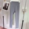 Fashion High Waist Hip Lift Nude Feel Yoga Cropped Pants Thin Stretch Large Skinny Running Sports Peach Hip Yoga Pants
