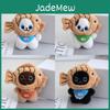 Cute Plush Cat Keychain With Fish Head Design High Quality Pp Cotton Material