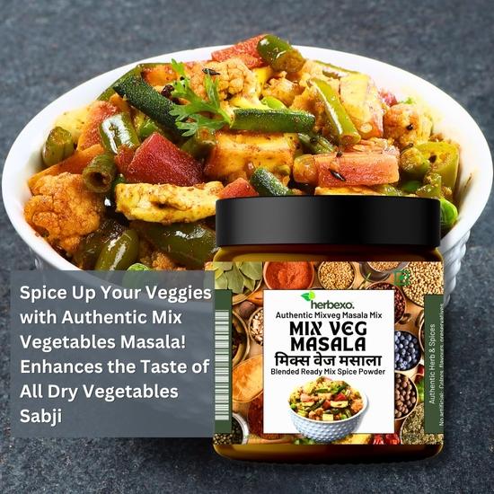 Sambar Masala, Mix Veg Masala & Veg Biryani Pulao Masala Trio Pack - Najwyższej jakości przyprawy, Świeżo prażone, Autentyczny smak, Czyste, 100% naturalne