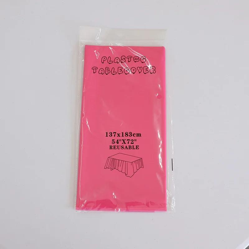 1 Stück Wiederverwendbare Tischdecken BPA-freier Kunststoff 54 x 72 Zoll Tischdecke für Partys Picknick Camping Outdoor Einweg