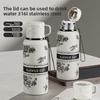 Flower Insulated Travel Mug With Leak Proof Lock For Office And Outdoor Use