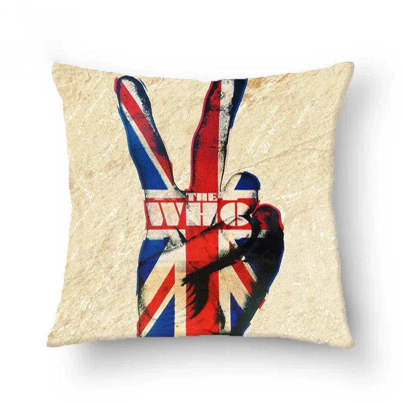The Who Pillowcase Sofa Cushions Pillows Covers Home Decorative Cushion Cover 45*45 Double Sided Printing Square Pillow Cases
