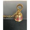 Pure Brass Hanging Bell with Chain for Temple Door & Home Décor | 8 Cm Tall, 125g |