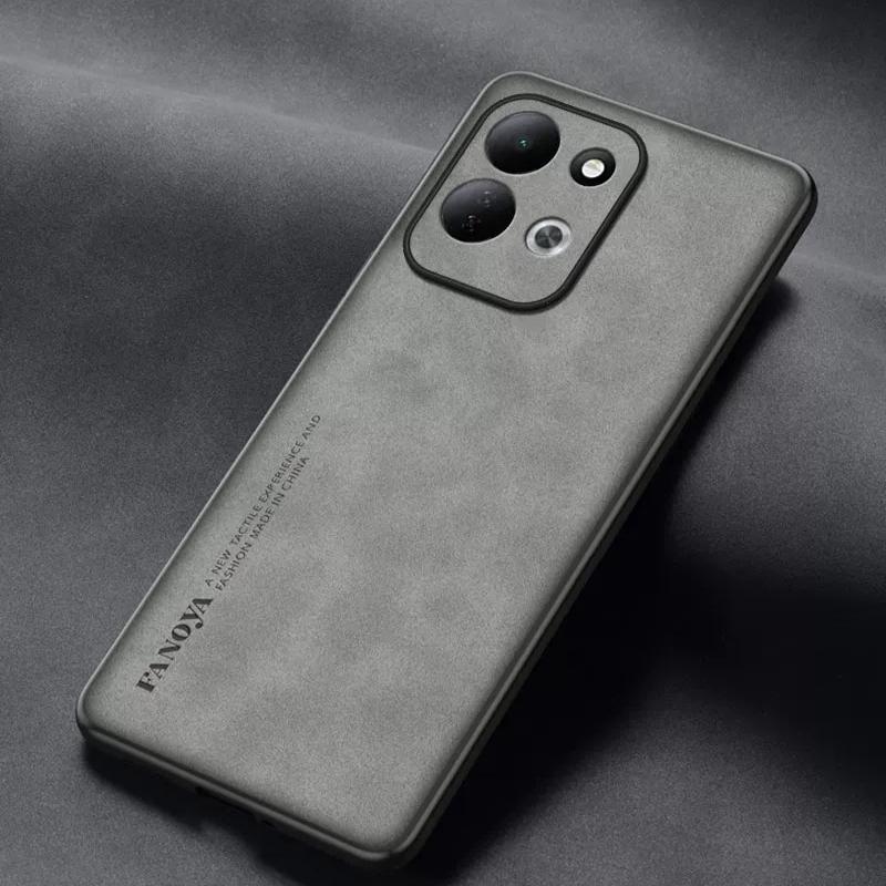 Απλή Αντικραδασμική Θήκη από Δέρμα PU Για XIAOMI Redmi 17 4G 5G Ματ Μαλακό Πλαίσιο Σιλικόνης Προστασία Πίσω Κάλυμμα Τηλεφώνου Για Redmi 17
