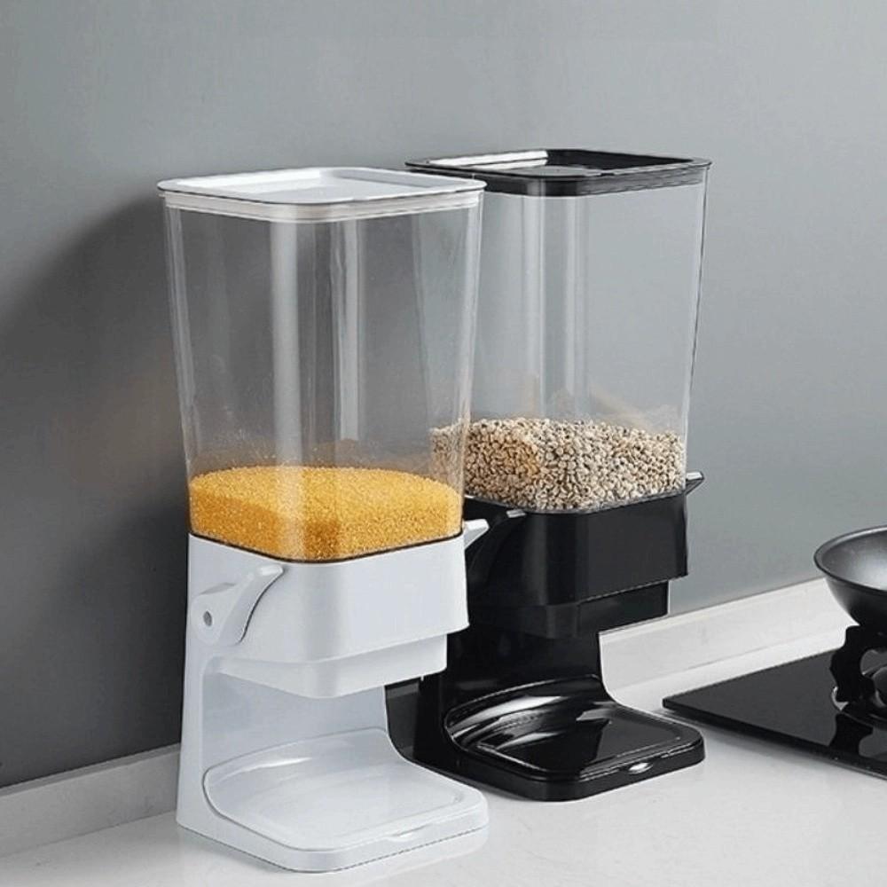 Trap-door Design Candy Powder Storage Tank 5.5L Candy Box Grain Oatmeal Dispenser  for Keeps Cereal