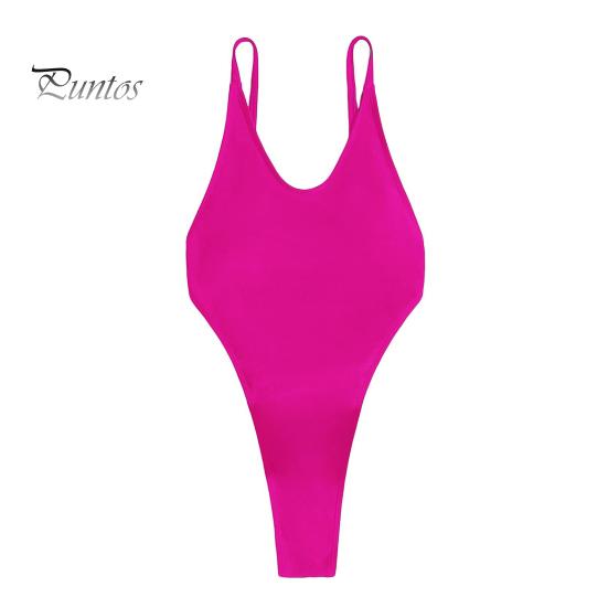 

Женский сексуальный монокини с V-образным вырезом без рукавов купальник с открытой спиной, подчеркивающий фигуру, цельный бикини L розы красного