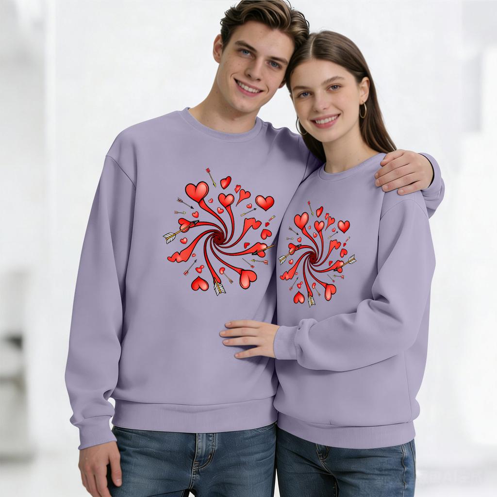 Men's Round Neck Long Sleeve Top, Unisex, Couple Casual Sports Top